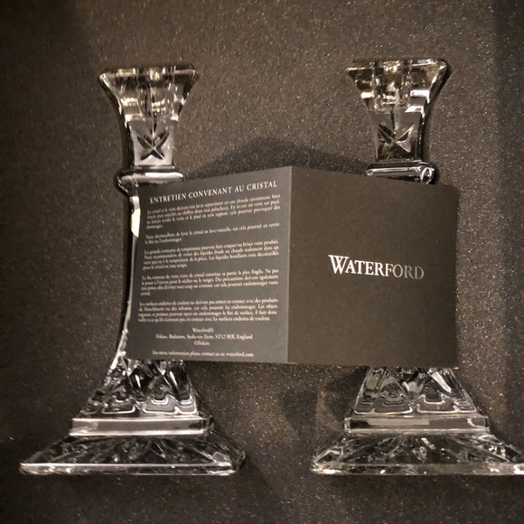 BRAND NEW Waterford Lismore 8in Candlestick, pair - Picture 5 of 5